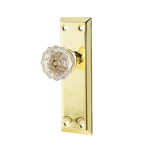 2 Pack Vintage Single Sided Crystal Dummy Door Knobs for Interior Doors