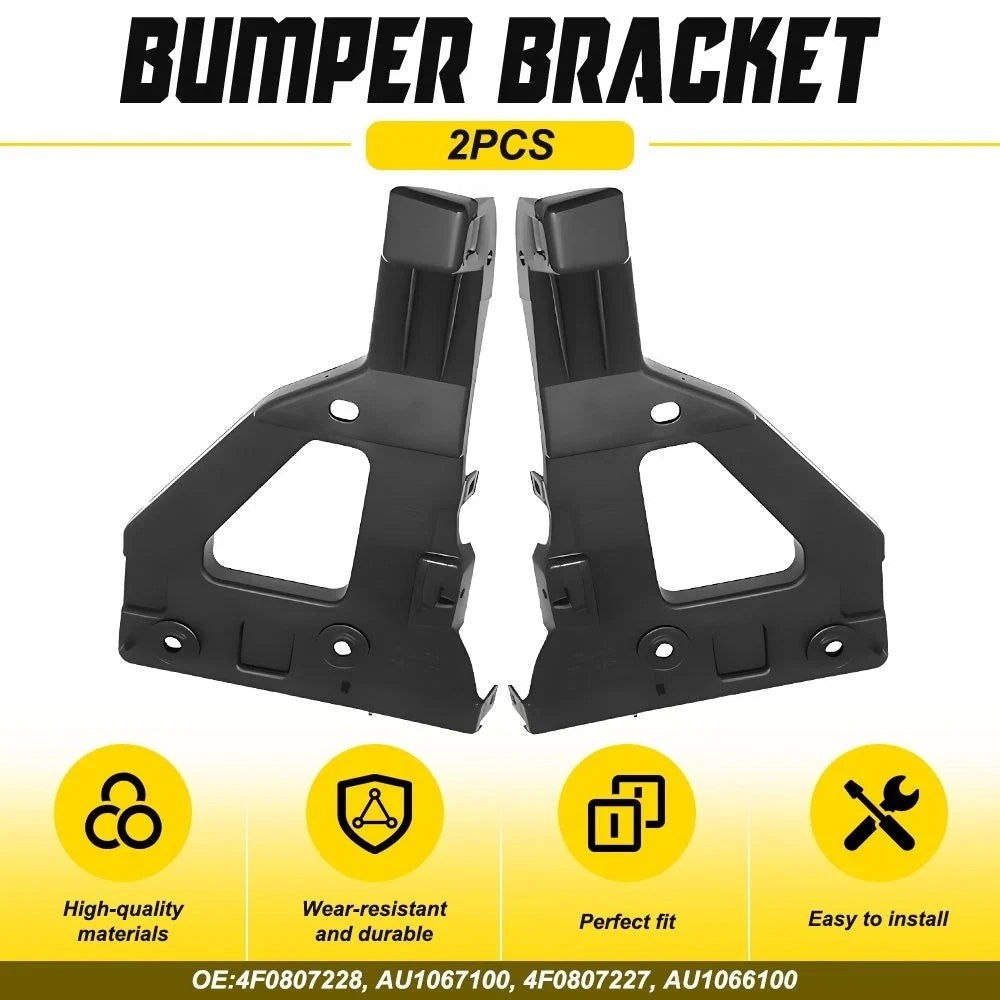 Front Bumper Bracket Set of 2 for Audi A6 Quattro 2005-2011 4F0807228 4F0807227