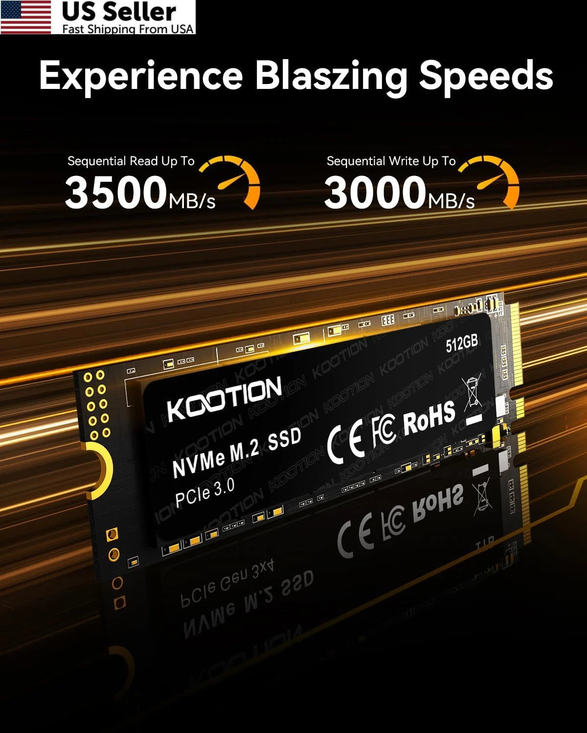 512GB PCIe 3.0 M.2 Internal Solid State Drive (500GB, 512GB)