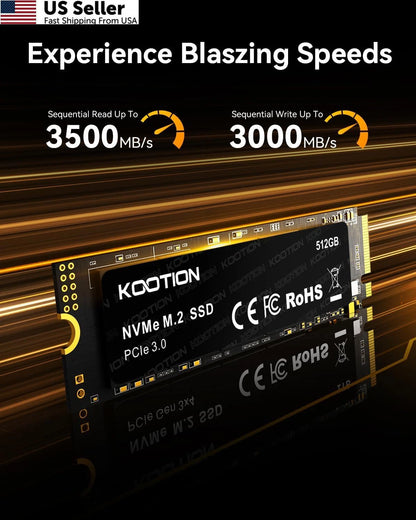 512GB PCIe 3.0 M.2 Internal Solid State Drive (500GB, 512GB)