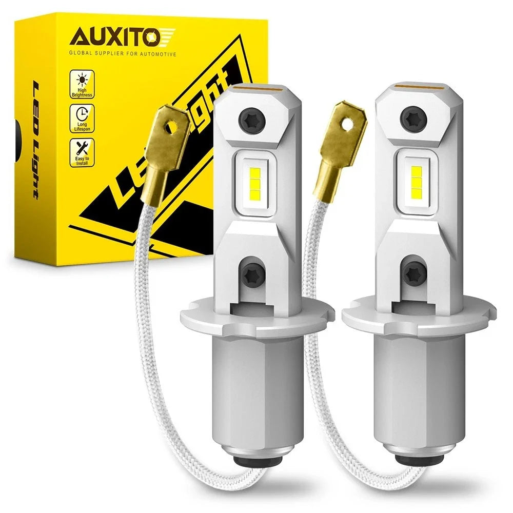 2X H3 6500K LED Fog Light Bulb Kit for AUXITO Conversion