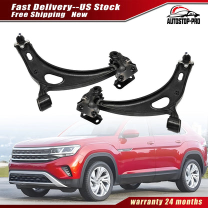 2X Front Lower Control Arm for VW Atlas, Atlas Cross Sport (2018–2023) - 3QF407151E, 3QF407152E