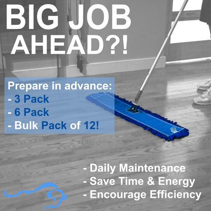 24 Inch Microfiber Dust Mop for Commercial Use (Washable)
