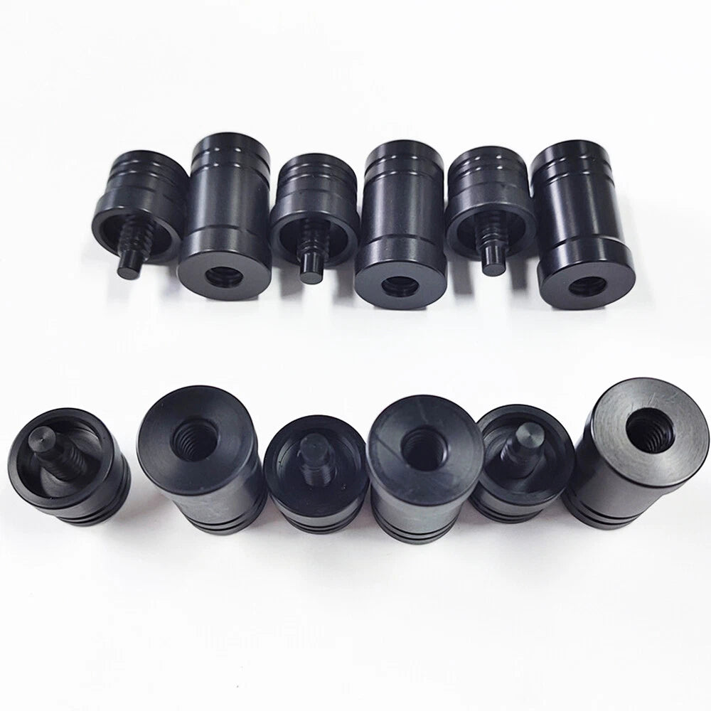 Set of 6 Joint Protectors 5/16x14 for Billiard Pool Cue Stick Black