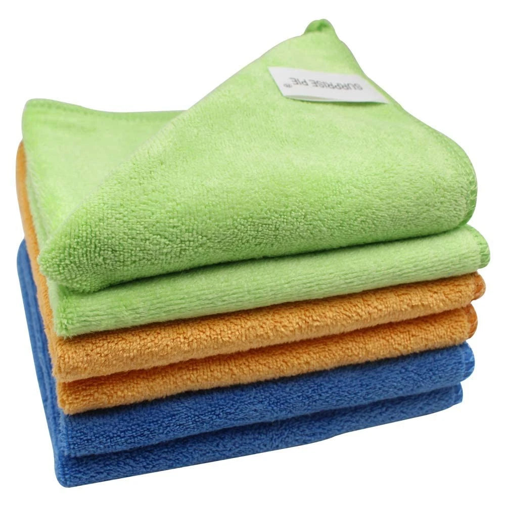 Microfiber Cleaning Cloth Set for Kitchen Housekeeping (No Part Numbers)