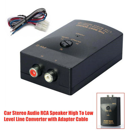 Speaker Level Converter for Car Stereo (RCA Outputs)