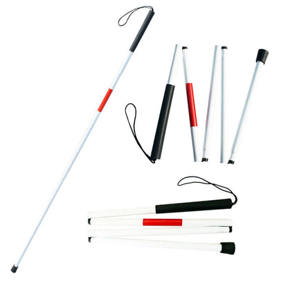 Folding Aluminum Walking Cane Stick for The WHITE