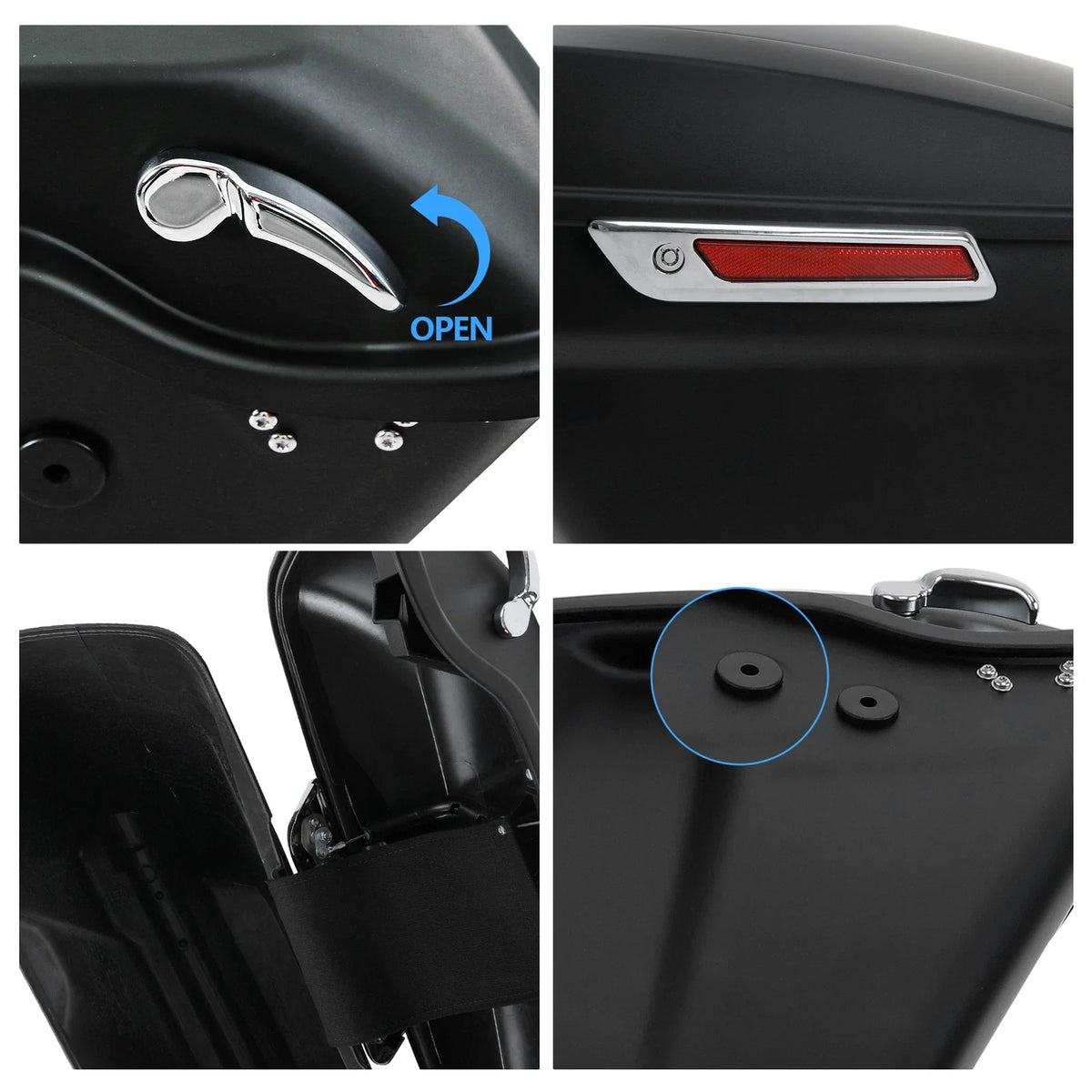 Hard Saddlebags Conversion Bracket for Dyna FXDC 2008-2017