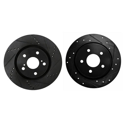 Rotor Set for Subaru Outback (2005–2009) ALX-PAU-DF-8004-13051-CLA1, Drilled & Slotted