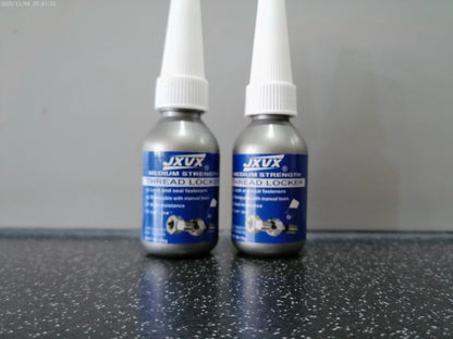 2X Blue Medium Strength Thread Lock for Various Applications (BTHL1)