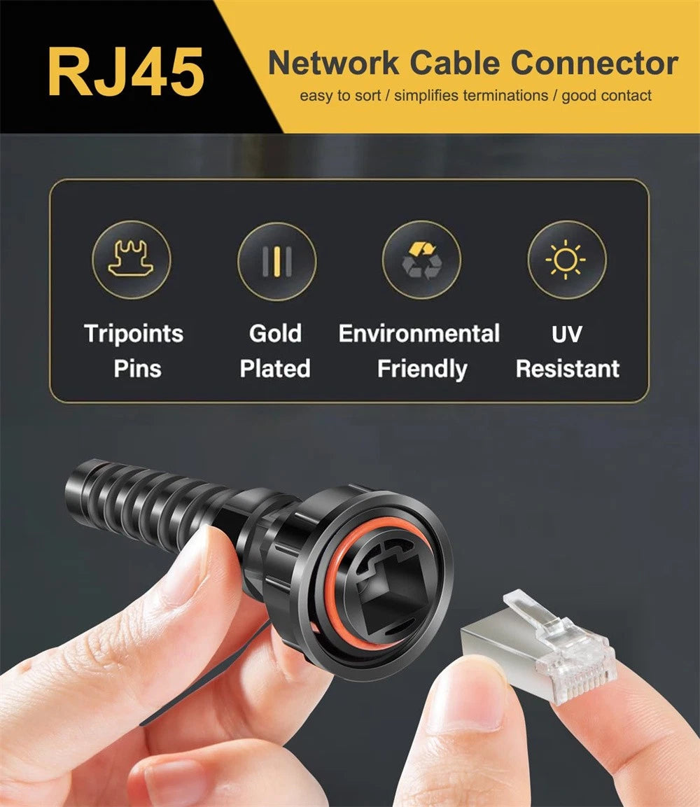 2X Replacement Garmin Marine Network Cable Connector RJ45