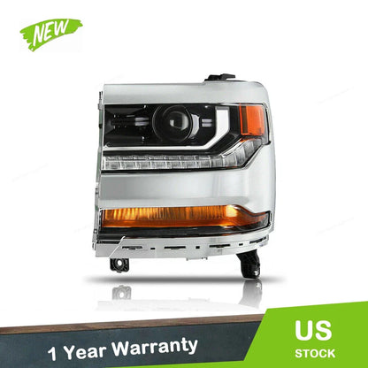 Left Driver HID Headlight for Chevy Silverado 1500 (2016-2018)