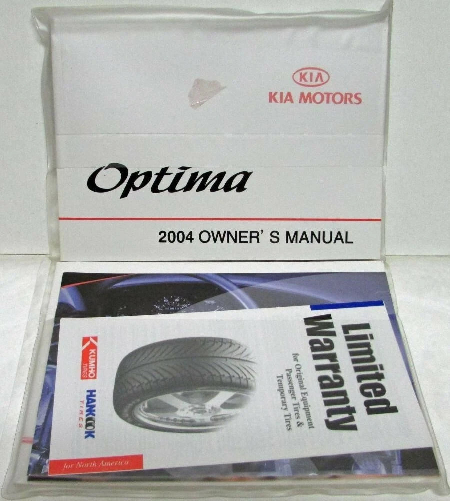 Owners Manuals for Kia Optima (2004) in Plastic Pouch