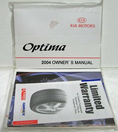 Owners Manuals for Kia Optima (2004) in Plastic Pouch