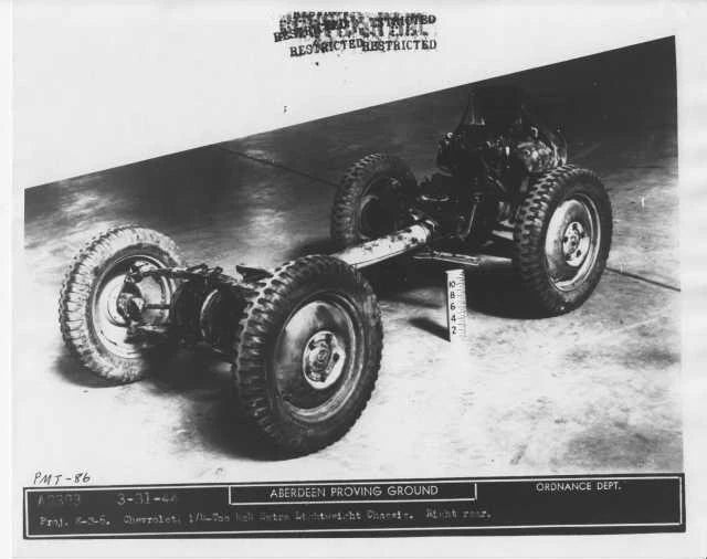 1942 Chevrolet US Army Jeep Truck Chassis Prototype Photo 0179