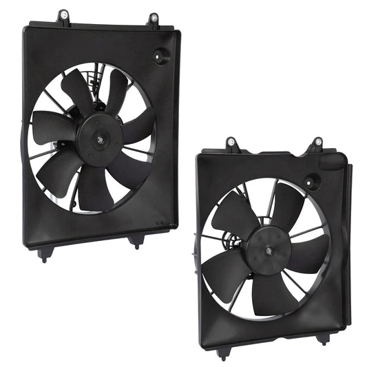 Cooling Fan Assembly Set of 2 for Honda CR-V (2010–2011) 19015R5AA01, 19015REZA01, 19020RSAG01
