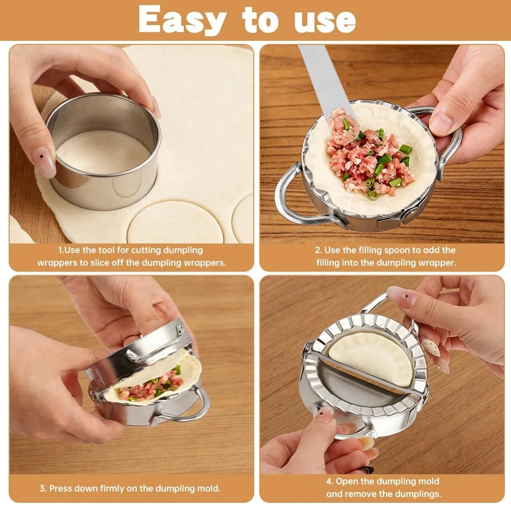 8Pcs Dumpling Maker Set for Kitchen Use (No Specific Years)