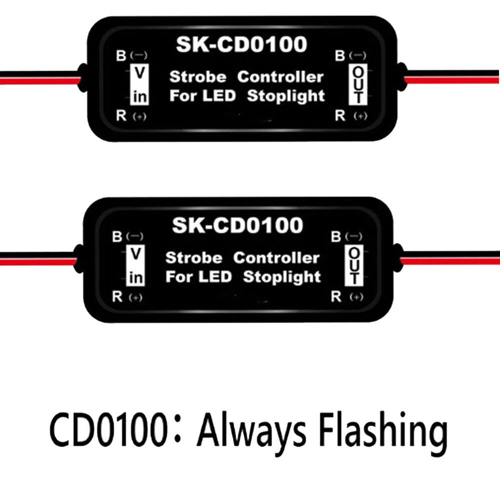 2X CD0100 Flash Strobe Controllers for Car LED Brake Stop Light