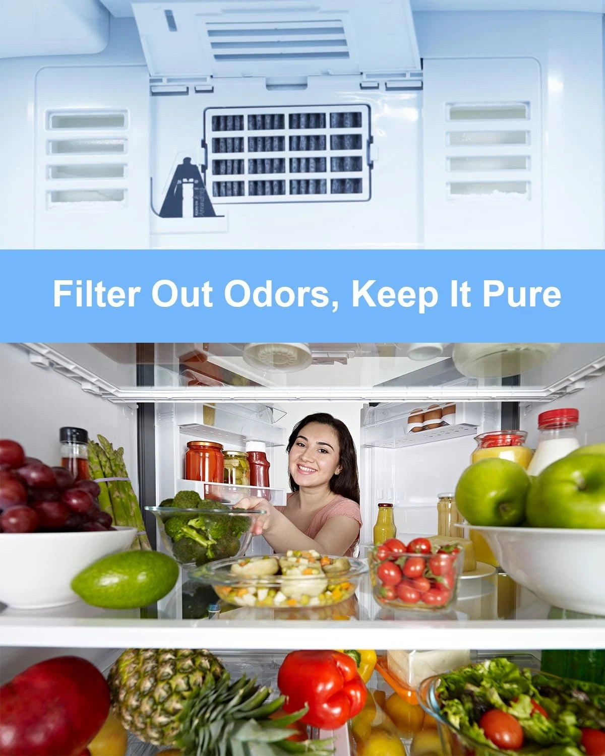 Refrigerator Air Filter Replacement for Compatible Models (W10311524)
