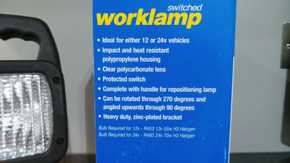 Dual Voltage Worklamp RCV9550 for Automotive Applications (Rectangular Halogen)