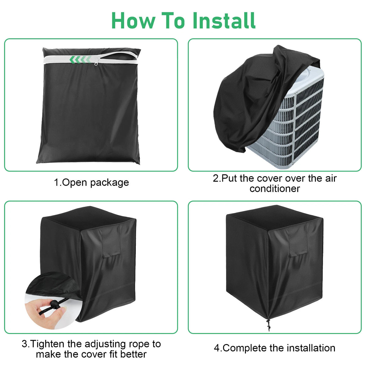 Air Conditioner Dust Snow Cover Protector for A/C Outdoor