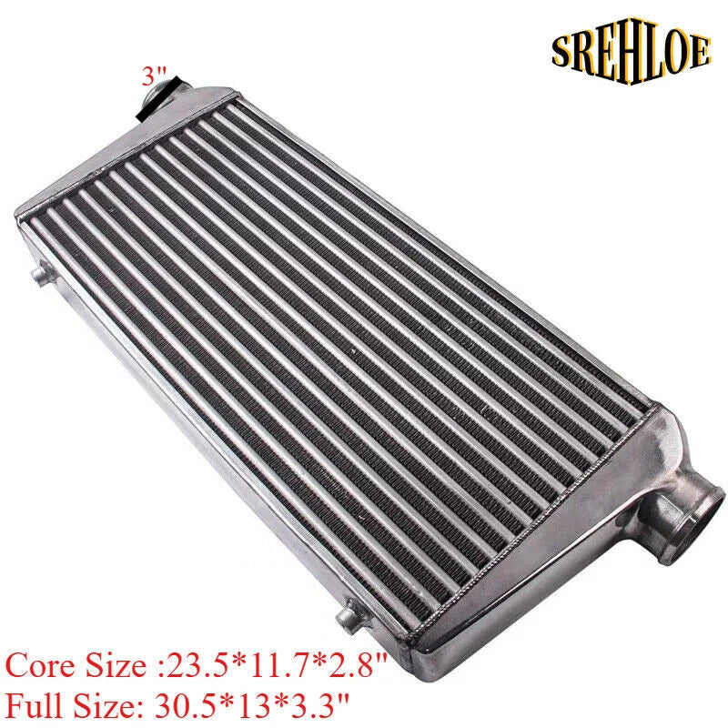 Universal Aluminum FMIC Turbo Front Mount Intercooler 30.5"x13"x3.3"