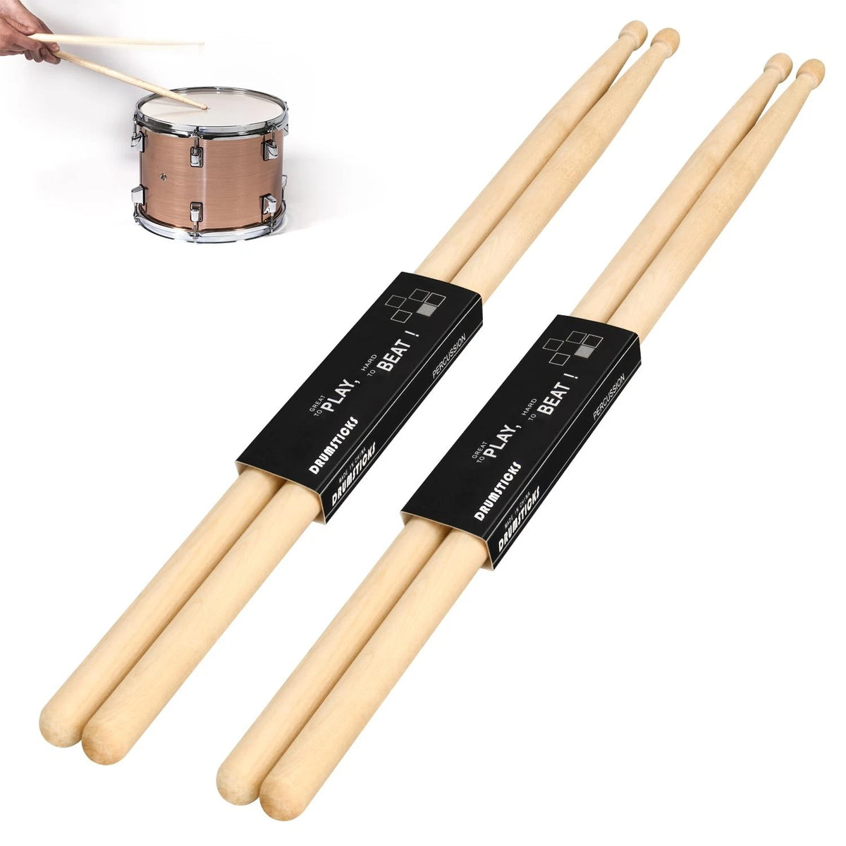 2 Pairs 7A Drum Sticks for 7A (No Year Range)