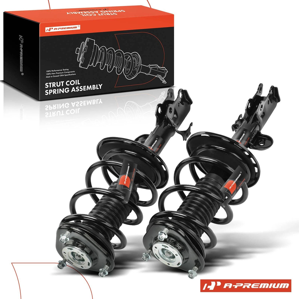 Front Strut w/ Coil Springs Assembly for Lexus NX300 NX200t (2018–2021) 18920613, 18920612, 3333524L, 3333524R
