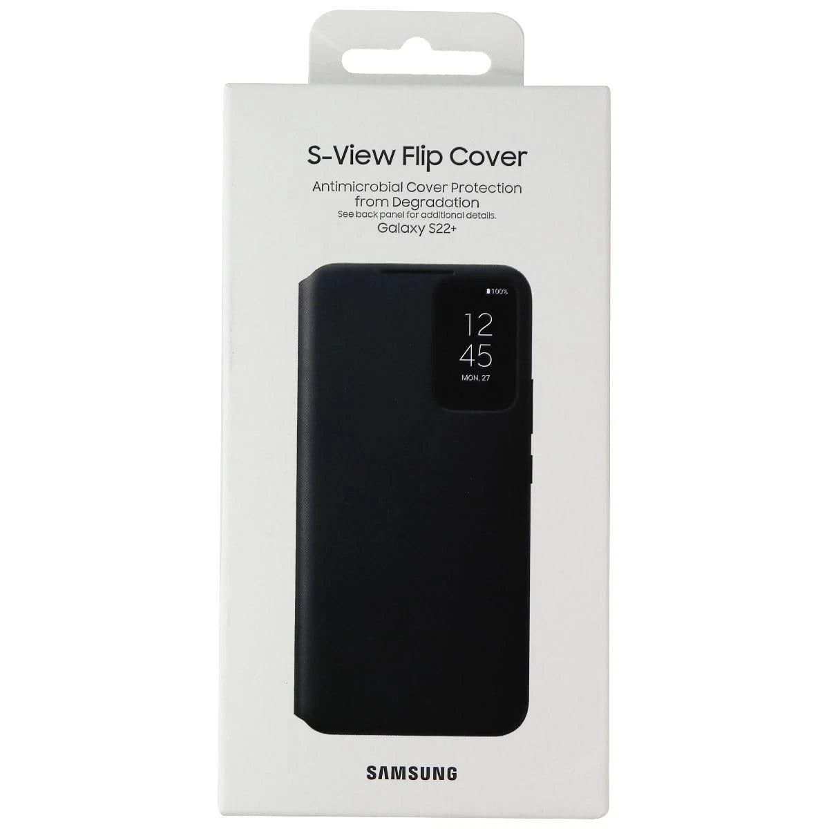 Samsung Galaxy S22+ S-View Flip Cover Protective Case - Black