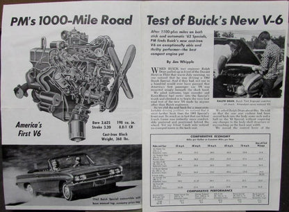 Reprint Article for Buick V6 (1962) - Popular Mechanics Oct 61