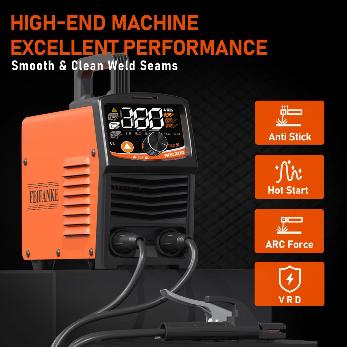 2-in-1 Stick Welder 200A for 110V/220V Systems
