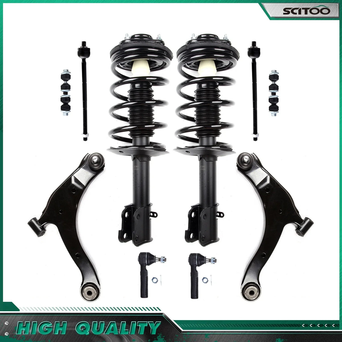 Front Struts, Sway Bar, Control Arms, Tie Rods for Dodge Neon 2000–2005
