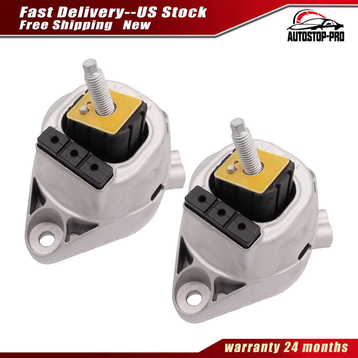 2Pcs Engine Mount for Cadillac ATS CTS (2013–2019) 23274000 23255009