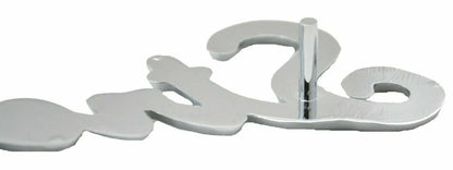 Cutout "Street Rod" Script Chrome Die Cast Stud Mount for (A6202)