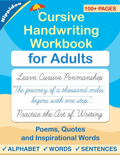 Cursive Handwriting Workbook for Adults (Learn to Write in Cursive)