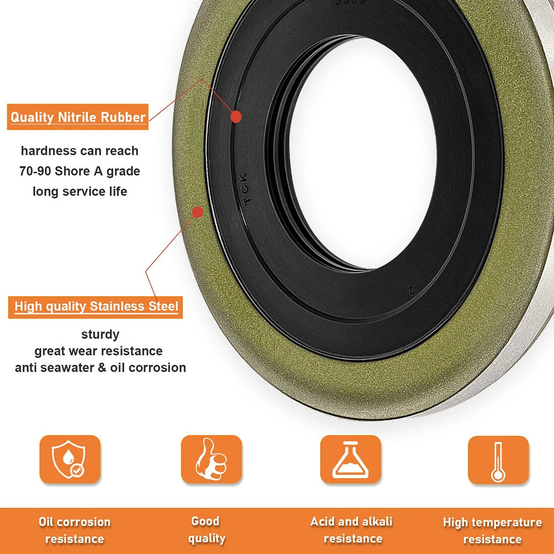 Gimbal Bearing Oil Seal for Mercruiser Alpha One Gen 1, 2/R/MR (26-88416)