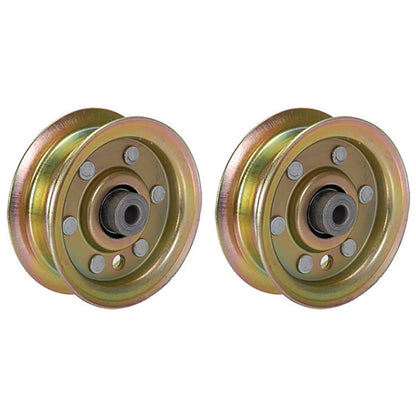 2 Flat Idler Pulleys for AYP Sears 42" Mower Deck (Fits )