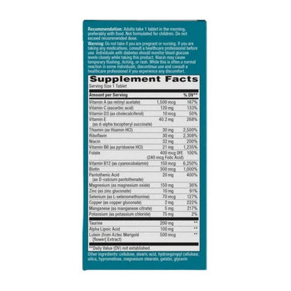 Multivitamin Plus Extended Energy for Automotive Use