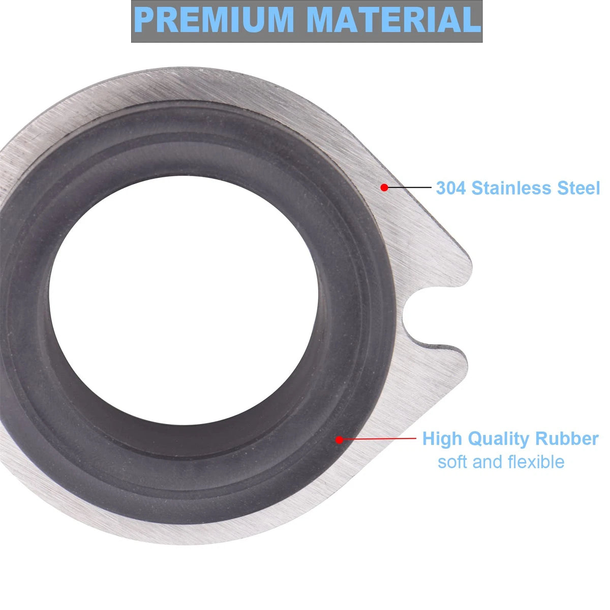 2 Pack Flex Coupler for Garbage Disposal (0.5 inches)