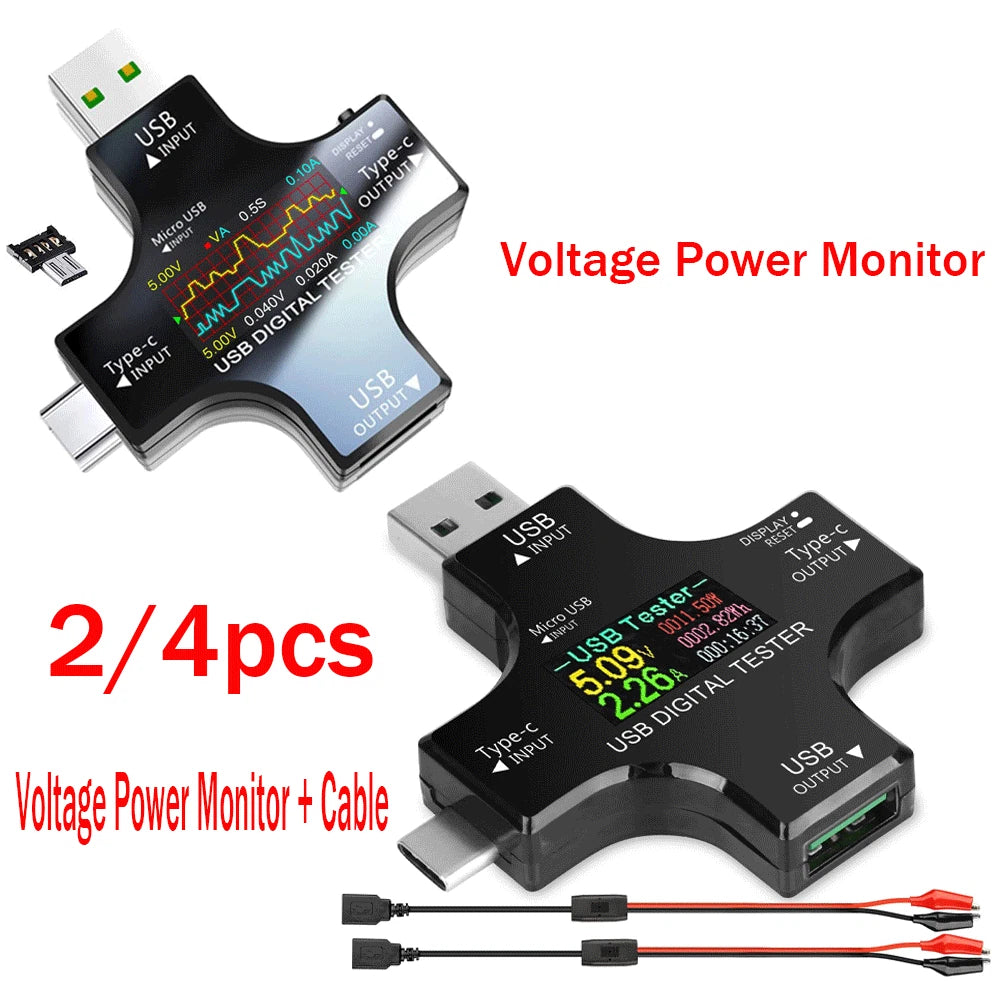 TypeC USB Digital Meter Tester for Universal Use (2010–2023)