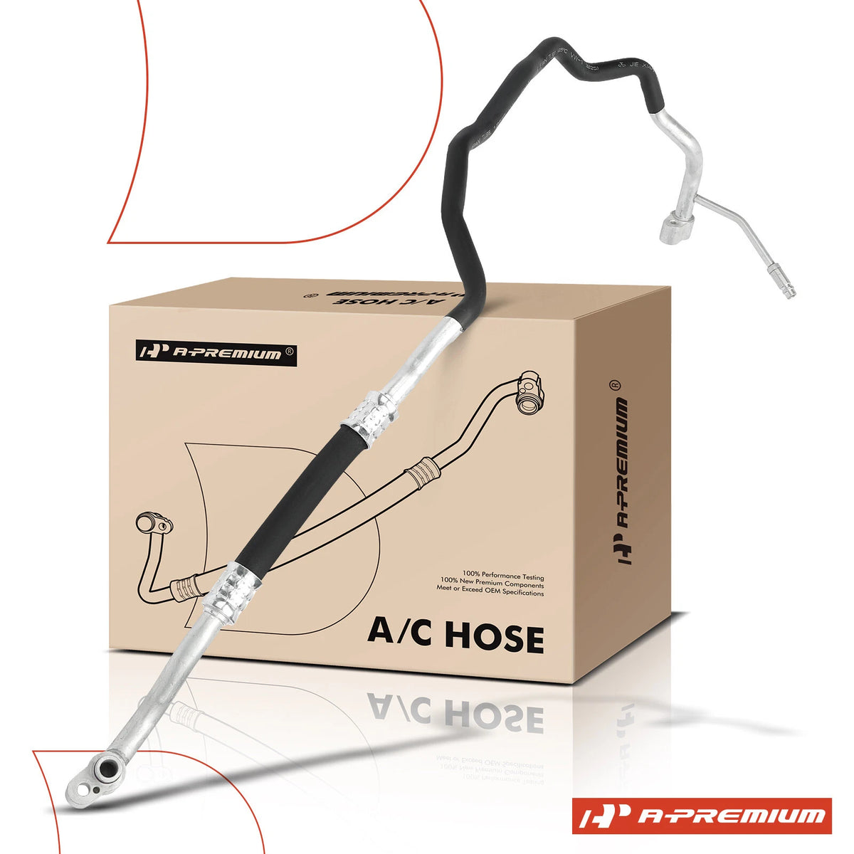 A/C Suction Line Hose Assembly for Audi Q7 Volkswagen Touareg (2007–2015) 2360137, 7L6820743H, 7L6820743E