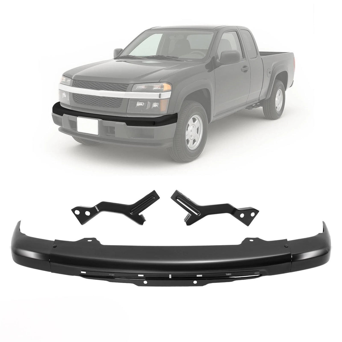 Front Bumper Face Bar for Chevrolet Colorado GMC Canyon Isuzu (2004–2012) - CON-A000362, Replace for 19209326, GM1002461