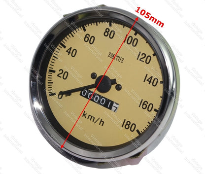 Smiths Replica Speedometer 180 Km/h for Classic Car