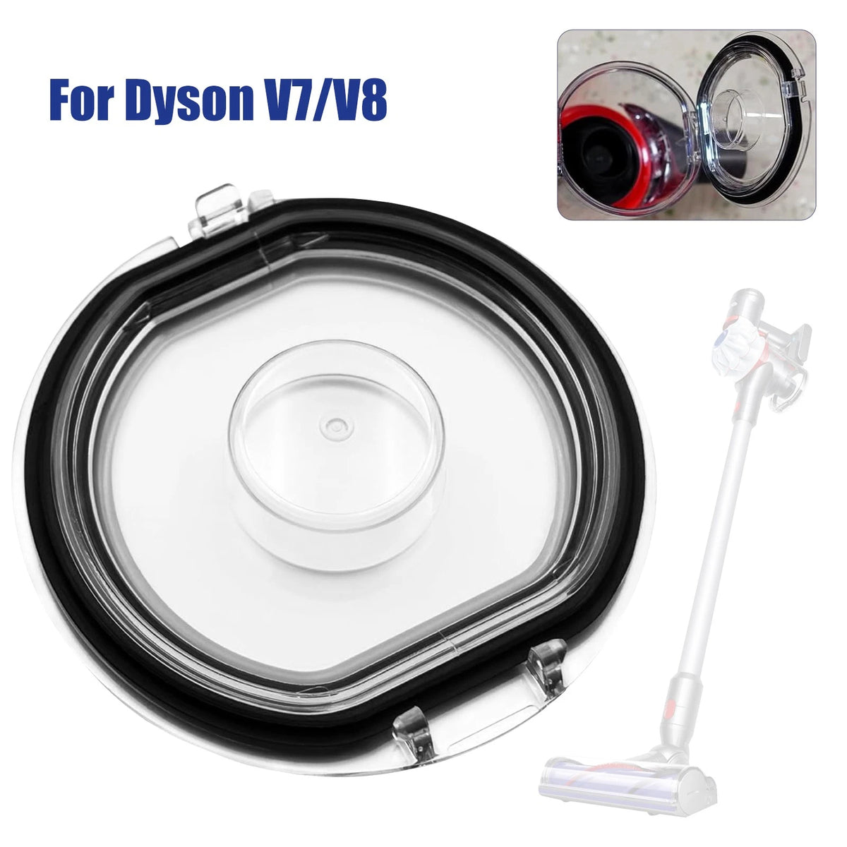 Dust Bin Lid Cap for Dyson V7/V8 Vacuum Cleaner