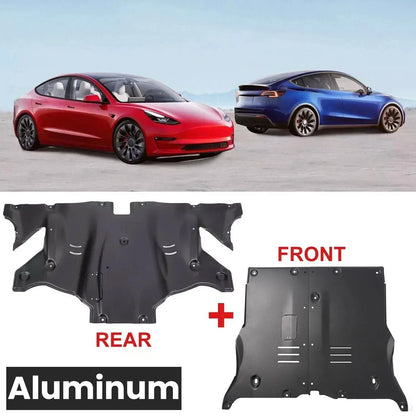 Front and Rear Skid Plates for Tesla Model 3 & Y (2017–2024)