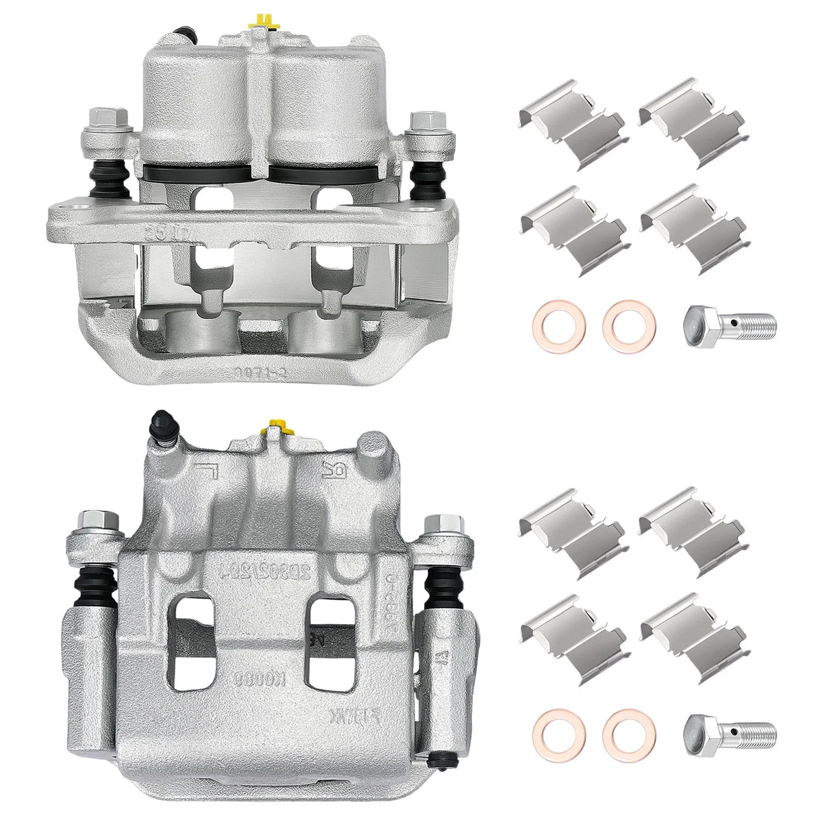 Pair Front Brake Calipers w/ Brackets for Ford Edge (2012–2014) & Mazda CX-9 (2007–2015)