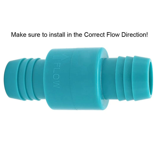 1 1/8 Inch Check Valve for Marine Boat Bilge Pump Hose (In-line)