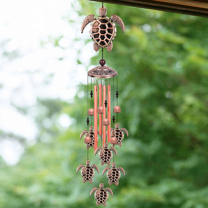 Large Turtle Wind Chimes 33 Bells Outdoor Garden Decor