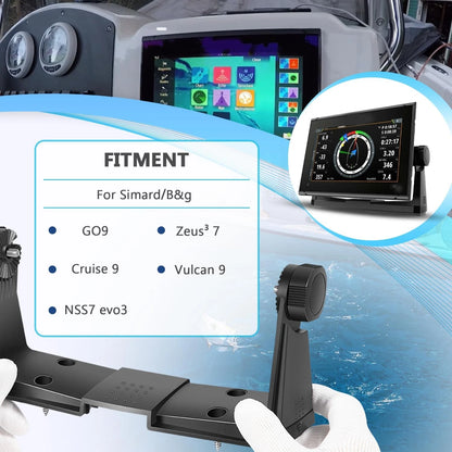 Gimbal Mounting Bracket with Knobs for Simrad GO9, NSS7 EVO3 (000-13702-001)