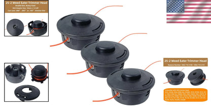 3X Trimmer Heads for Stihl AUTOCUT 25-2 (Weed Eaters)